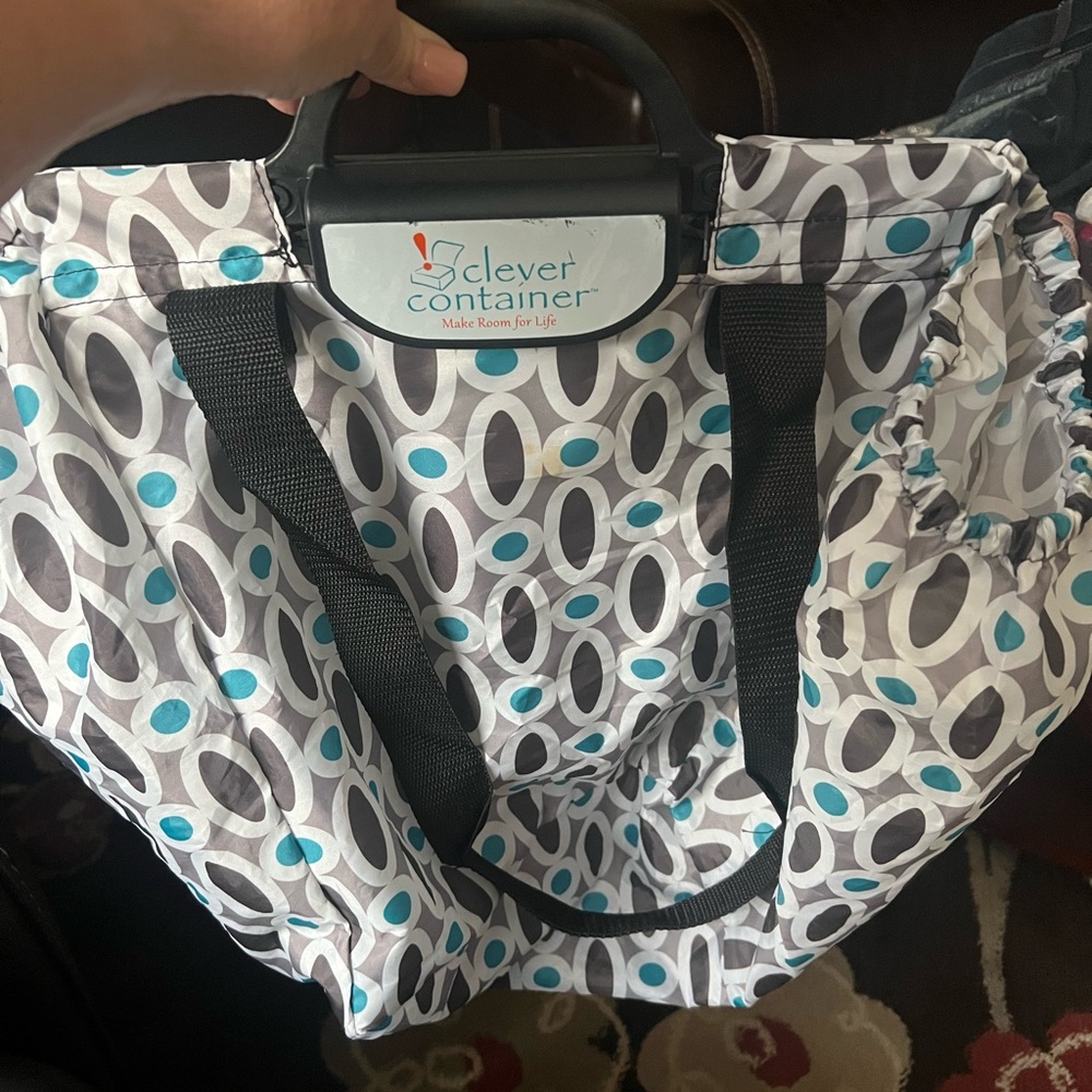 Women's Tote Bag - Black and Blue